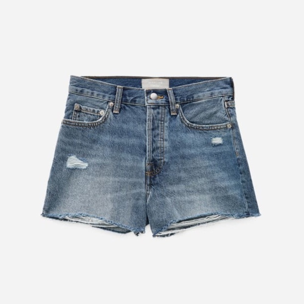 Everlane Washed Blue Denim Jean Shorts